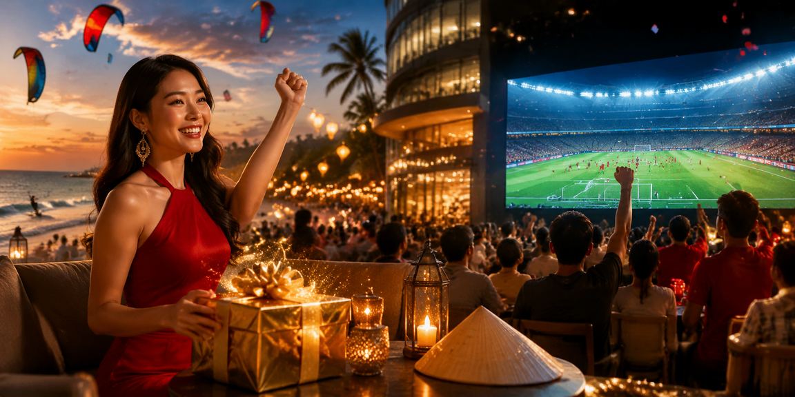 Khu vực đặt cược baccarat trong lễ hội casino tại Mũi Né
